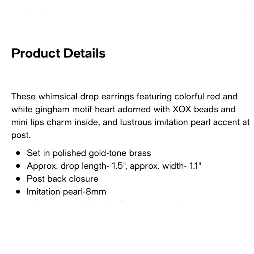 NWT $55 Betsey Johnson XOX Heart Drop Valentines Day Earrings - Picture 4 of 9